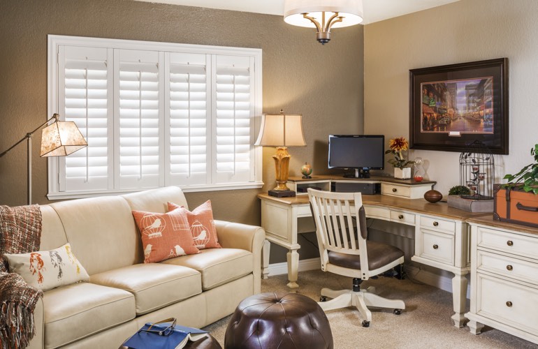 Home Office Plantation Shutters In Boston